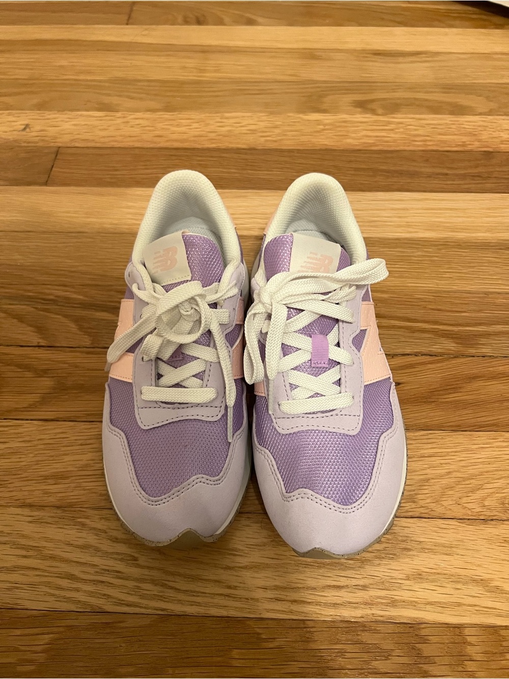 New Balance Pastel Lavender and Light Pink Runner Sneakers